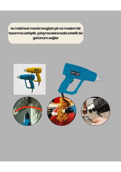 Endüstriyel 2000w Isı Tabancası Plastik Boru Lehim Boya Çıkarma
