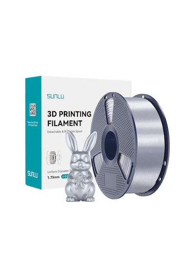 Sunlu Gümüş Silk Pla+ Filament - 1.75mm - 1 Kg