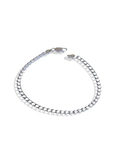 Kare Gurmet 3mm Gümüş Erkek Bileklik Gümüş