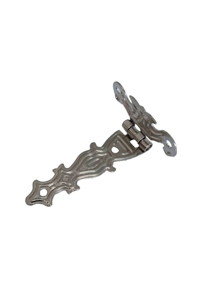 Kelebek Büyük Gümüş Dolap Menteşesi Mobilya Kutu Menteşesi Gümüş 4 Adet En:4cm Boy:7cm Gümüş