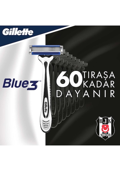 Gillette Blue3 Besiktas Taraftar Paketi 6 Adet