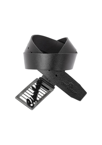 Cipo & Baxx CG191 Metal Tokalı Hakiki Deri Siyah Kemer