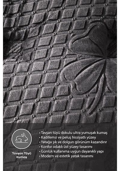 Ultra Full Ortopedik Pedli Tavşan Tüyü Kumaş Bel Ve Sırt Destekli Prime Pelüş Yatak Çift Kişilik