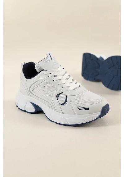 Mcdark Unisex Beyaz Sax Günlük Sneakers Spor Ayakkabı Beyaz - Saks