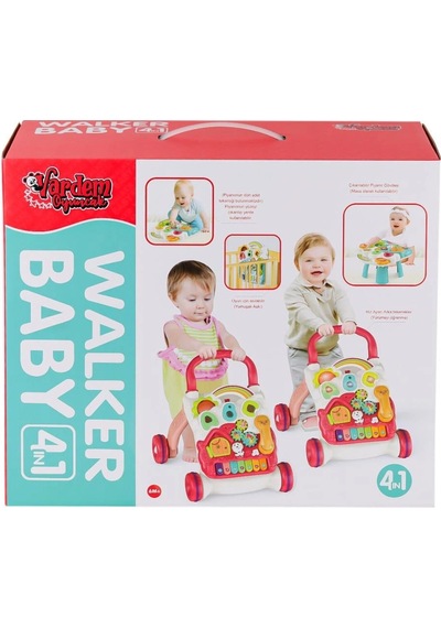 Mey İthalat Bıb-6018 Pianolu Yürüme Arkadaşı 4ın1