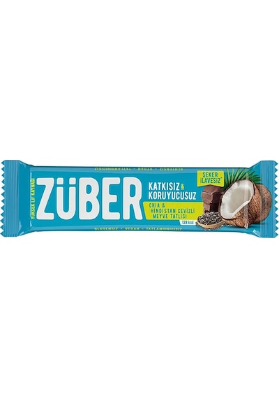 Züber Chia & Hindistan Cevizli Glutensiz Meyveli Bar 12 x 40 G