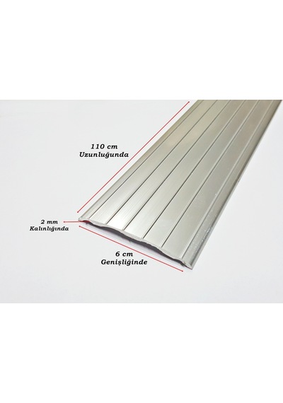 Alüminyum Kapı Eşik Profili Parke Profili Gri 6 Cm X 110 Cm 168770196