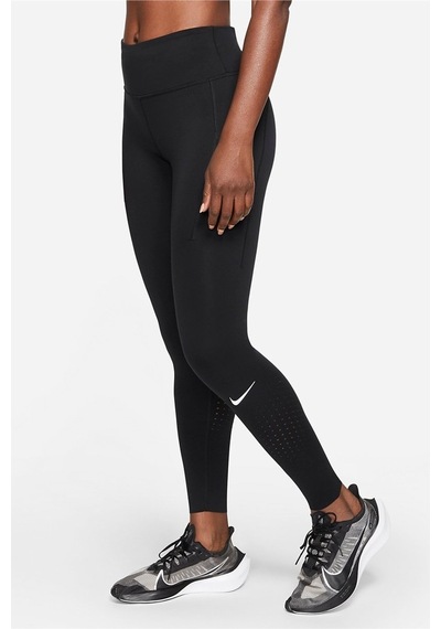 Nike Running Fast Dri Fit Leggings Lux Buhar Bariyer Cepli Şekillendirici Toparlayıcı Spor Tayt Siyah