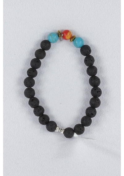 Lav Taşı Turkuaz Jasper Taşı Kombinli Bileklik Blk0005 Çok Renkli