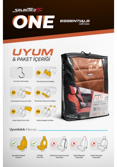 Selectedfit One Design Universal Oto Koltuk Kılıfı 99028734
