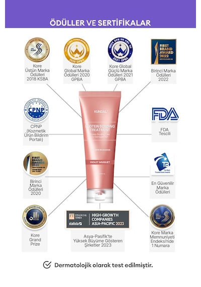 Kundal Leather Violet Muguet Protein Kompleksi İçeren Onarıcı Bakım Kremi 250 ML
