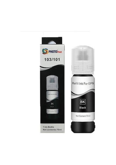Epson 103 Ecotank L3110 Siyah İthal Uyumlu Mürekkep 70 Ml