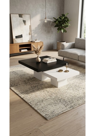 Most Marmoris %100 Mdf Aytaşı Ceviz Ayak Orta Sehpa Set Evinize Teslim Siyah - Krem Most Marmoris %100 Mdf Aytaşı Ceviz Ayak Orta Sehpa Set Evinize Teslim Siyah - Krem