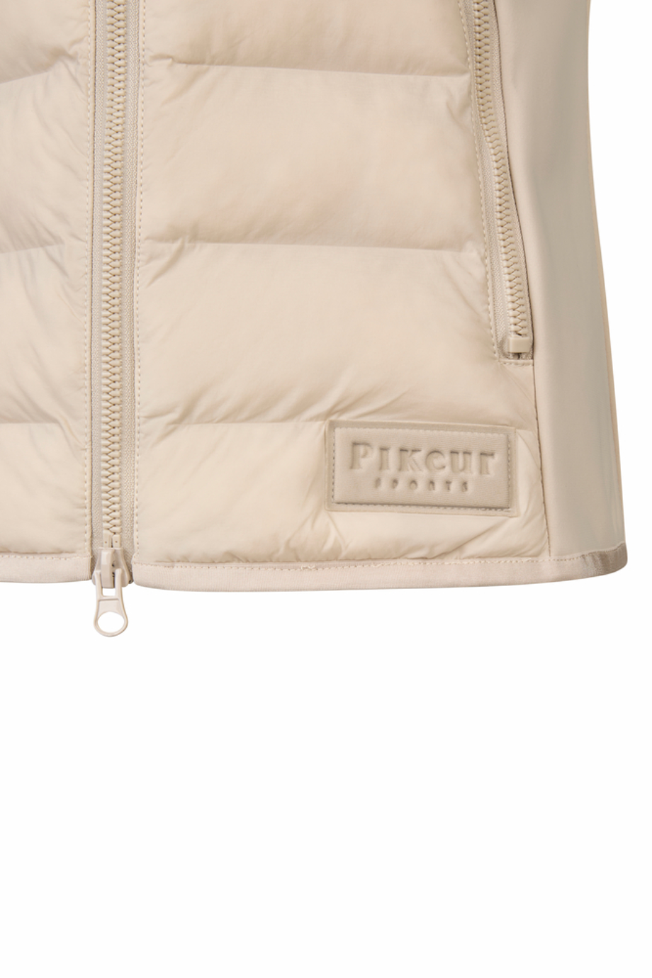 Pikeur Sports Lüks Hybrid 8003 Dolgulu Kadın Yelek Açık Gri