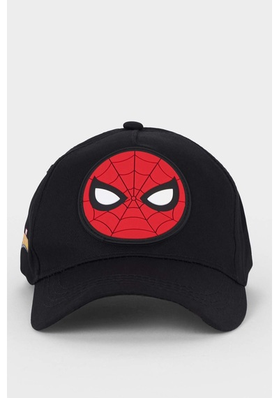 Defacto Marvel Spıderman Pamuklu Cap Şapka Erkek Çocuk X0356a626smbk27 Siyah-bk27