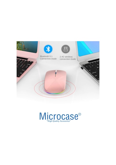 Microcase AL2767 Kablosuz Bluetooth RGB Çift Modlu Mouse