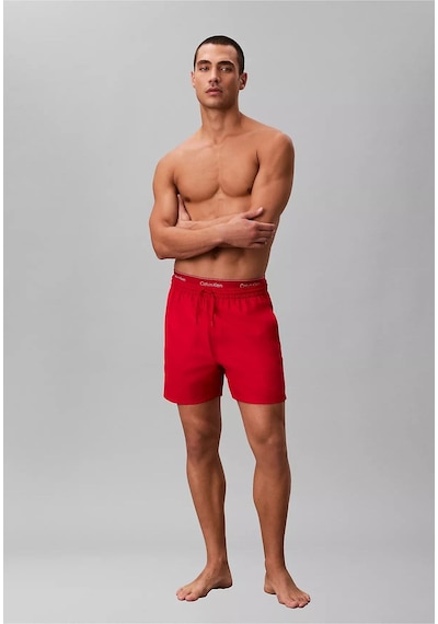 Calvin Klein Erkek Normal Kesim Hızlı Kuruyan Kumaşlı Kırmızı Deniz Şortu-15867