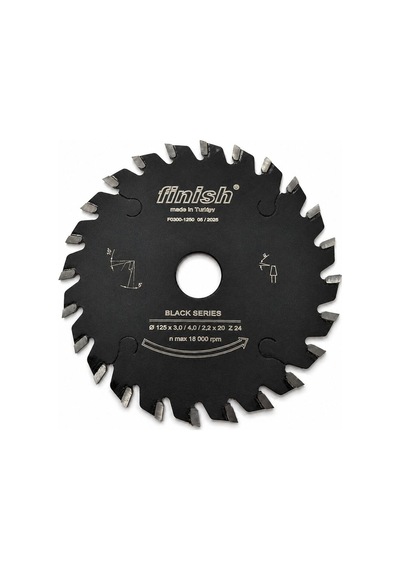 Finish Çizici Testeresi 125x3/4x20 Diş 24 Black Series