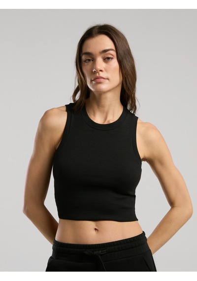 Everlast Ever Relaxed Rib Siyah Kadın Thick-strapped Atlet Siyah