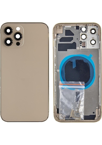 Apple Uyumlu iPhone 12 Pro Max İle Boş Kasa Altın