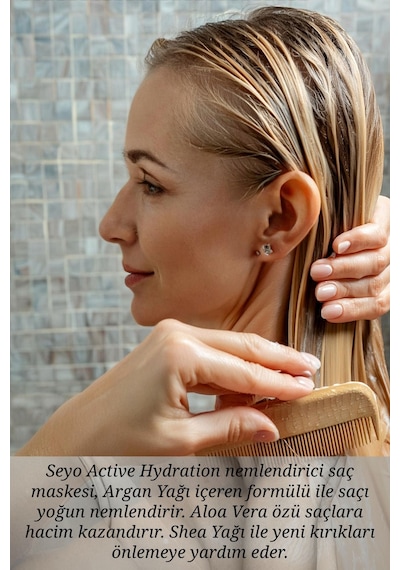 Seyo Active Hydration Argan Yağlı Nemlendirici Saç Maskesi 500 ML
