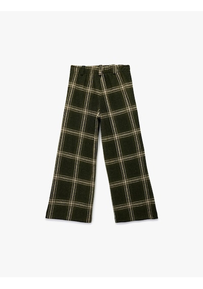 Koton Beli Lastikli Viskon Karışımlı Ekoseli Pantolon Haki Ekose 6wkg40029ak Haki Ekoseli Koton Beli Lastikli Viskon Karışımlı Ekoseli Pantolon Haki Ekose 6wkg40029ak Haki Ekoseli