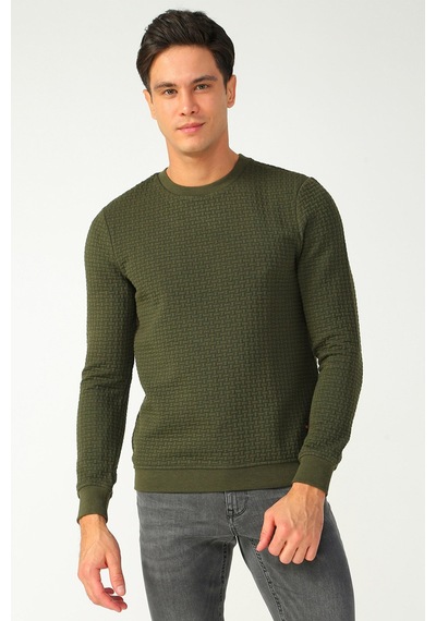 Loft Erkek Slim Fit Haki Kazak LF2025441 Haki