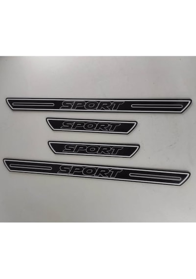Fiat / Tofaş Serçe İle Uyumlu Sport Yazılı Pleksi Kapı Eşiği Set