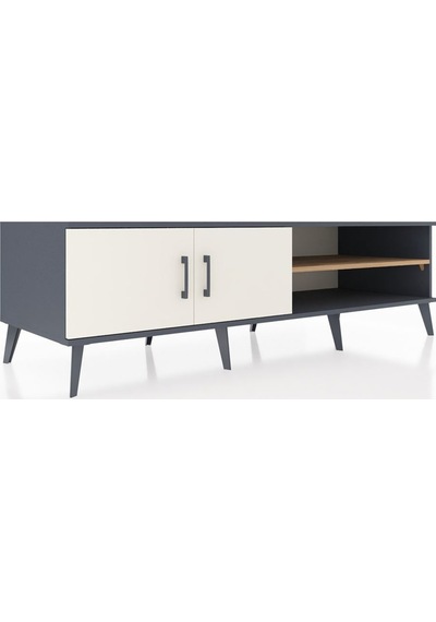 Kronos Tv Ünitesi 2 Raflı 2 Kapaklı 176x59x51 Antrasit-aytaşı/çam Aytası/atlas Çam Kronos Tv Ünitesi 2 Raflı 2 Kapaklı 176x59x51 Antrasit-aytaşı/çam Aytası/atlas Çam
