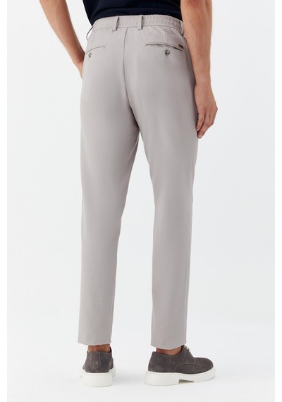 Sabri Özel Erkek Gri Normal Kesim Regular Fit Viskon Örme Yan Cep Lastikli Bel Klasik Paça Jogger Pantolon Sabri Özel Erkek Gri Normal Kesim Regular Fit Viskon Örme Yan Cep Lastikli Bel Klasik Paça Jogger Pantolon