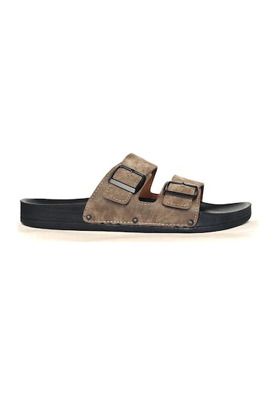 Pierre Cardin Erkek Çift Tokalı Terlik Vizon Pc-7038-7241 Vizon