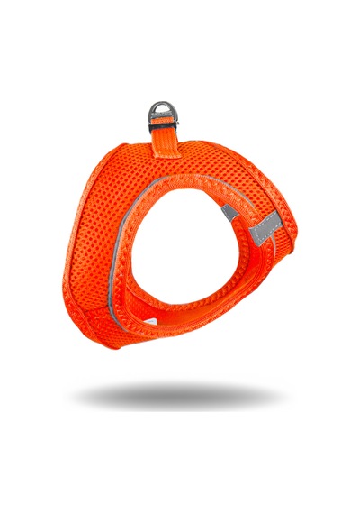 Air-Mesh Küçük ve Orta Irk Kedi Köpek Göğüs Tasması - Yumuşak, Nefes Alabilir, Dayanıklı NEON TURUNCU 3XS