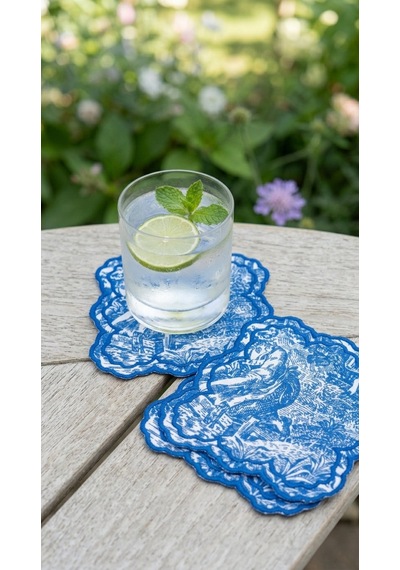 Toile Azure Kokteyl Peçetesi