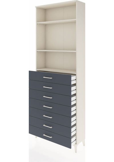 Arges Dolap 3 Raflı 7 Çekmeceli 88x30x243 Aytaşı-antrasit Aytaşı Arges Dolap 3 Raflı 7 Çekmeceli 88x30x243 Aytaşı-antrasit Aytaşı