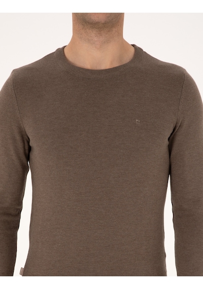 Pierre Cardin Erkek Vizon Kazak /triko 50315509-vr174 Vizon