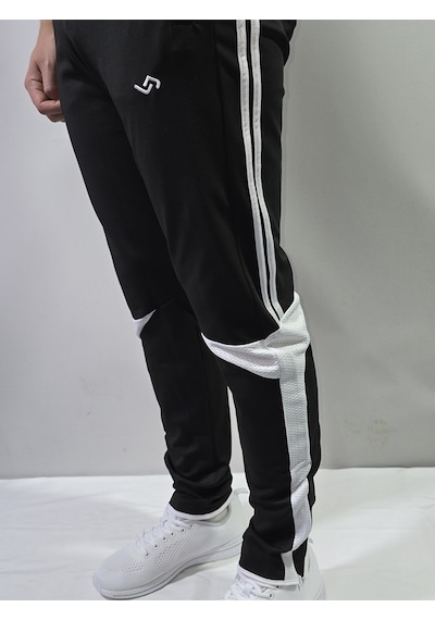 Jump Erkek Scuba Slim Fit Eşofman Altı Siyah/beyaz
