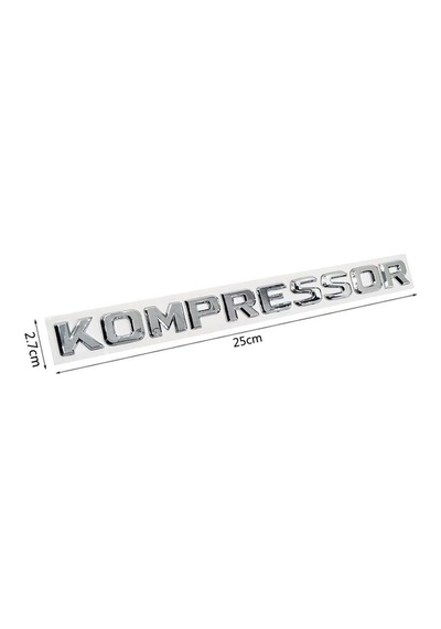 Kompressor Bagaj Yazısı Abs Krom Sticker Lüks