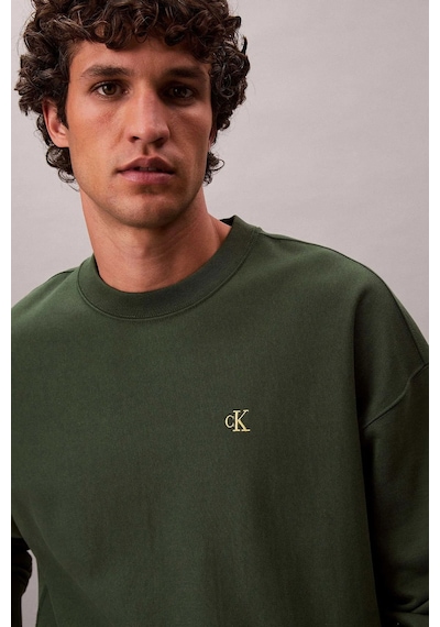 Calvin Klein Erkek Sweatshirt Haki