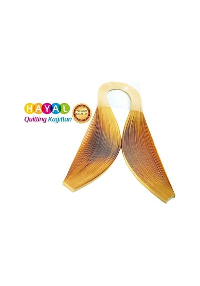 Hayal 5mm nubuk sarı Renkli Quilling Kağıdı - 100'lü