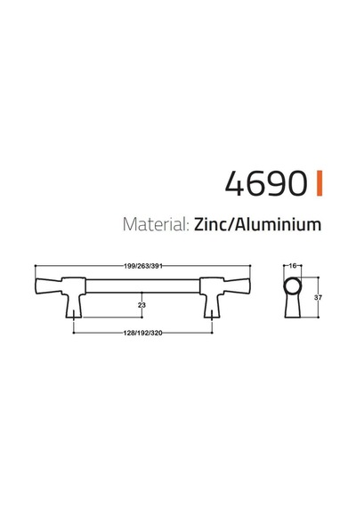 System Mobilya Kulbu Krom Renk 192mm Kulp Sy4690 0192 Cr-cr Çok Renkli