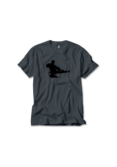 Taekwondo Karate Silhouette Yeşil Tişört