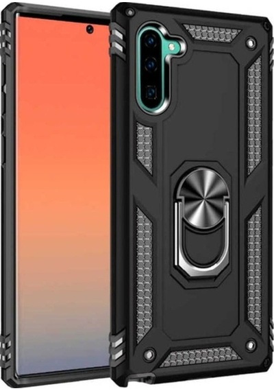 Galaxy Note 10 Kılıf Zore Vega Kapak Siyah