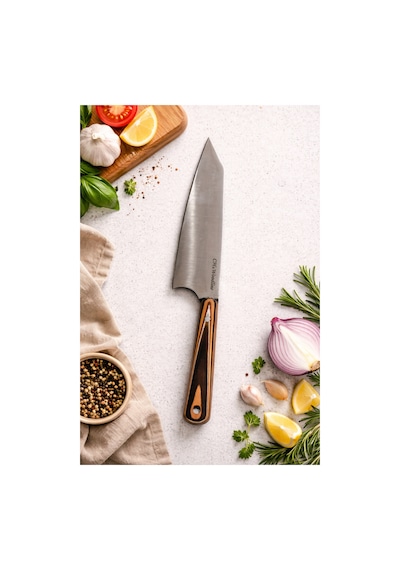 CH woodline 2'li Profesyonel Şef Bıçak Seti 32 Cm + 25 Cm 4116 Alman Çeliği El Yapımı Büyük Boy Mutfak Seti çok renkli -