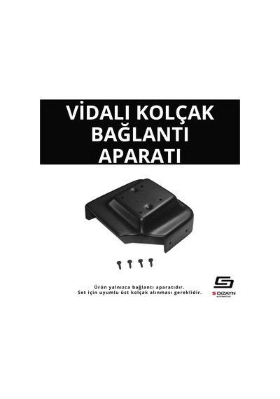 S-dizayn Hyundai İ20 Abs Vidalı Kol Dayama Kolçak Alt Adaptör 2014-2020 A+kalite