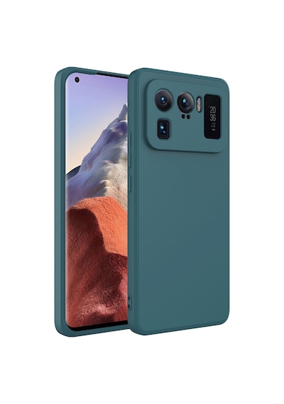 More Tr Xiaomi Mi 11 Ultra Kılıf Zore Mara Lansman Kapak Koyu Yeşil