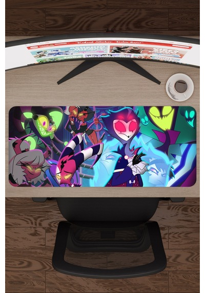 Helluva Boss Kaymaz Dikişli Kauçuk Oyuncu Mousepad V5 - 70x30 Xl Gaming Mouse Pad Fare Altlığı