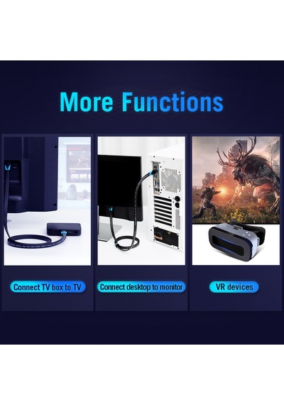 Vention 5M Hdmi Kablo Slim 4K 1.4 Full Hd Tv Playstation Görüntü
