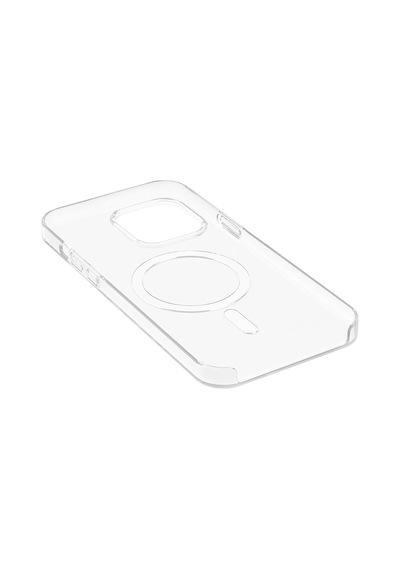 Maks Technology iPhone Uyumlu 14 Pro Max Kılıf Ic Çipli Mkst Wireless Şarj Özellikli Şeffaf in Kapak - Şeffaf
