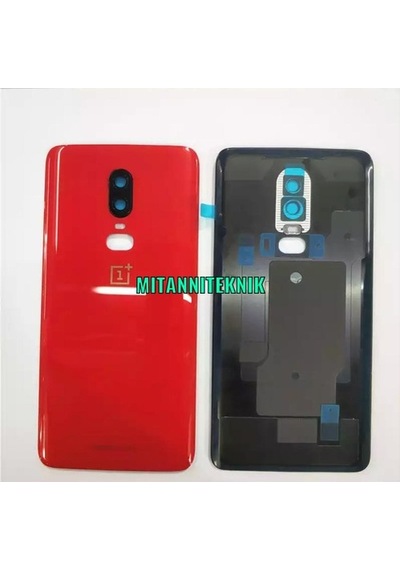 OnePlus Uyumlu 6 Arka Kapak Pil Batarya Kapak Kamera Camlı