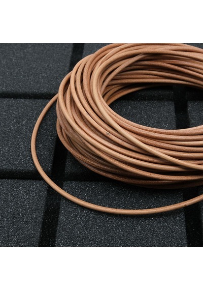 Deri Company Hakiki Deri İp Kahve 3 Mm 5 Metre Kahverengi
